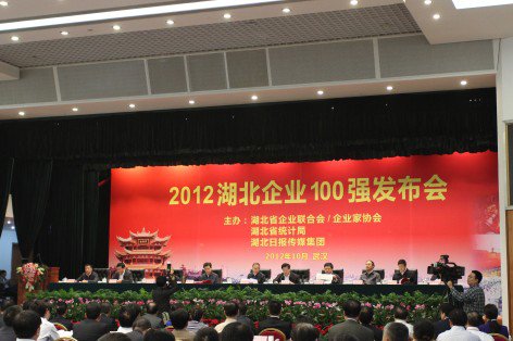 2012湖北省企業(yè)100強發(fā)布 新八集團榮列29位